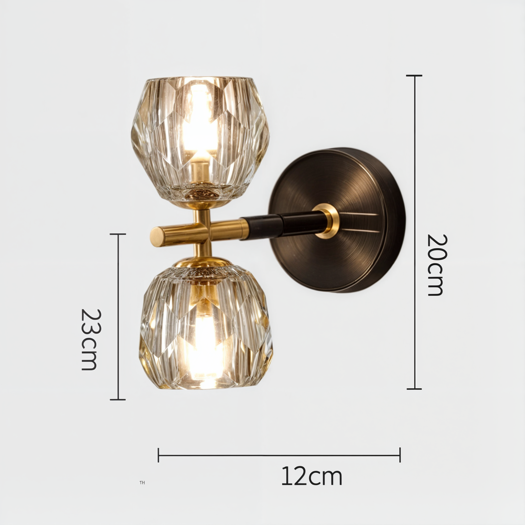 Modernes Wanddekoration aus Kupfer mit Lichter | G9 LED Hängeleuchte mit modernem Design