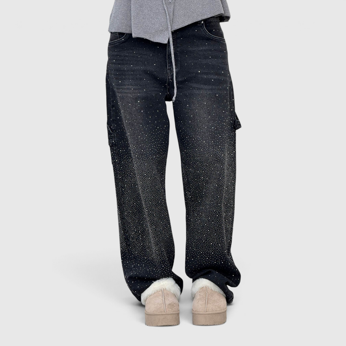 Damen Weite Hose - High-Waist-Hose