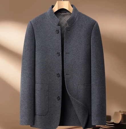 Henrik Damen-Wollmantel mit stilvollem Stehkragen für eleganten Look