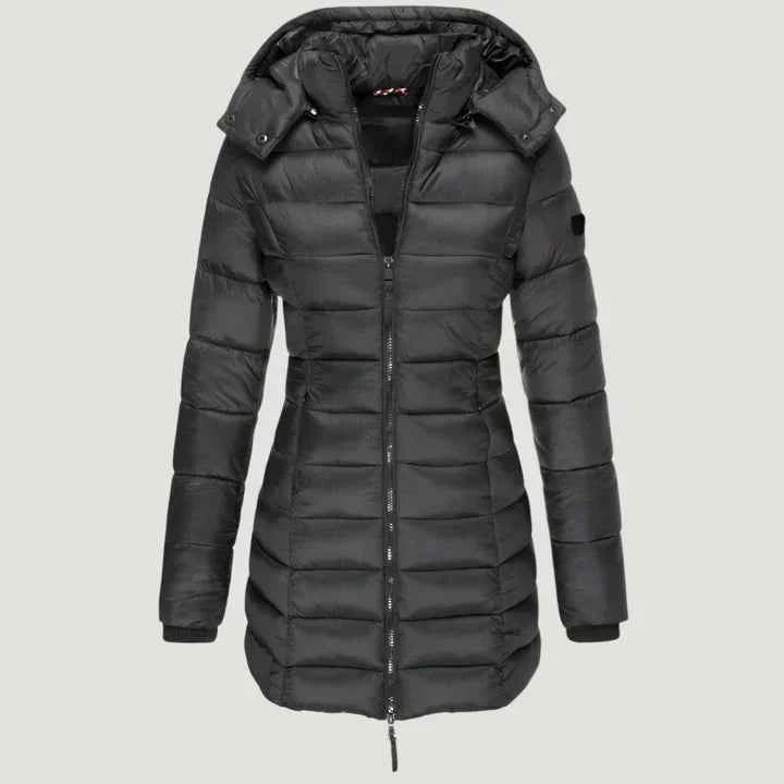 Noella Kuschelige Lange Winterjacke – Flauschige Wattierung für kaltes Wetter
