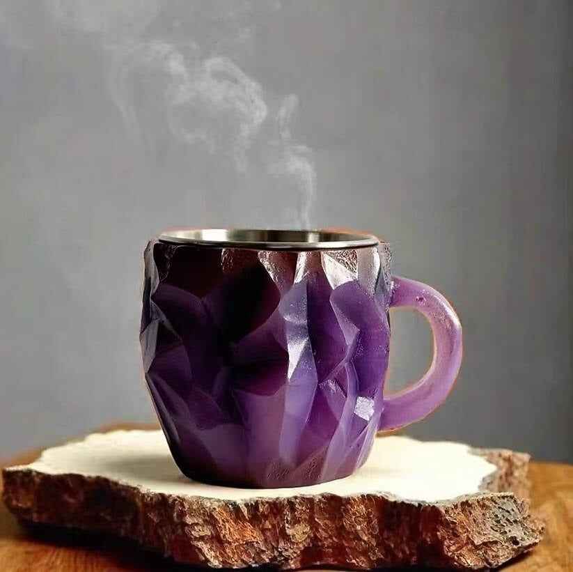 Kristallkaffeetasse - Einzigartiges Design, farbenfroh, langlebig