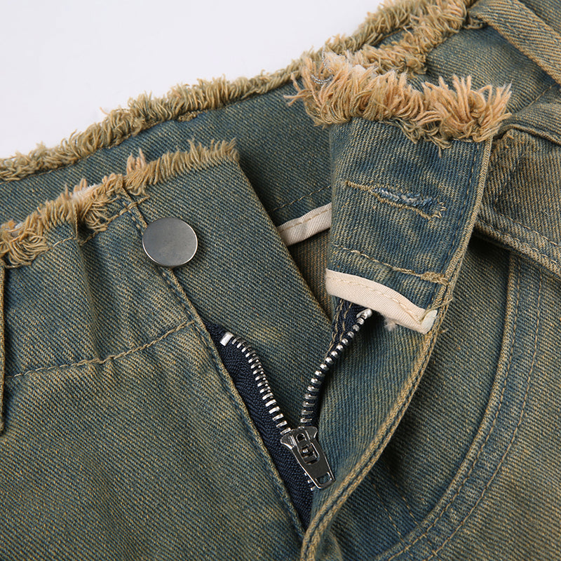 Jeanne | Stilvolle gewaschene Cargo-Jeans für Damen für einen bequemen und trendigen Look