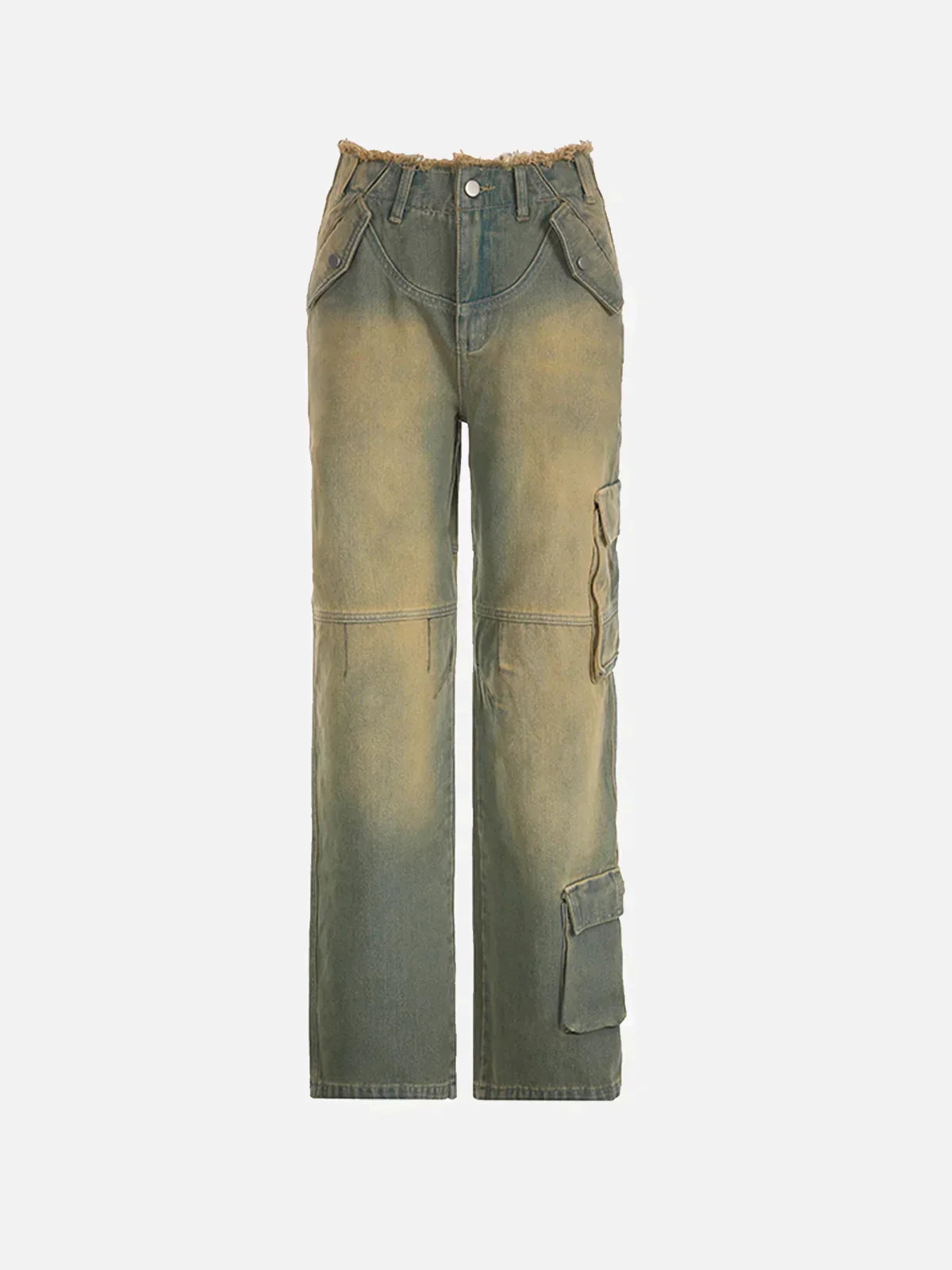 Jeanne | Stilvolle gewaschene Cargo-Jeans für Damen für einen bequemen und trendigen Look