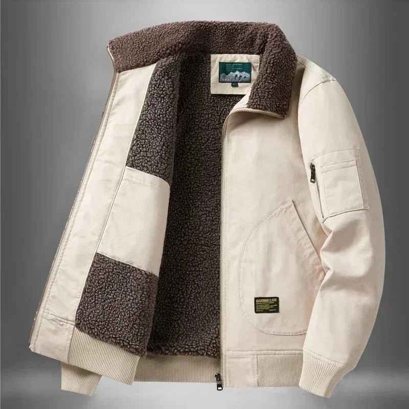 Jonas – Coole lässige Jacke mit kuscheligem Sherpa-Futter