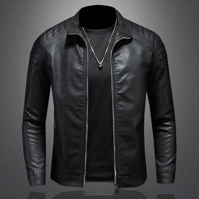 Jonas – Stilvolle Glattlederjacke mit modernem Schnitt für den perfekten Look
