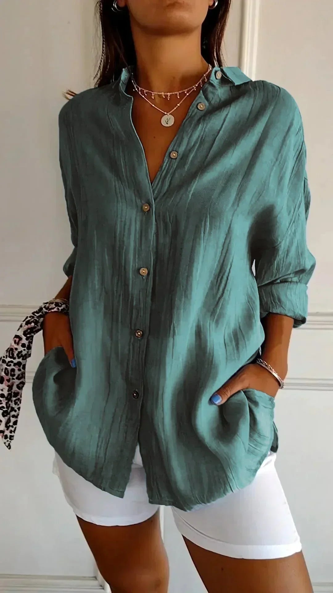 KAIA - Elegante Bluse aus hochwertiger Baumwolle