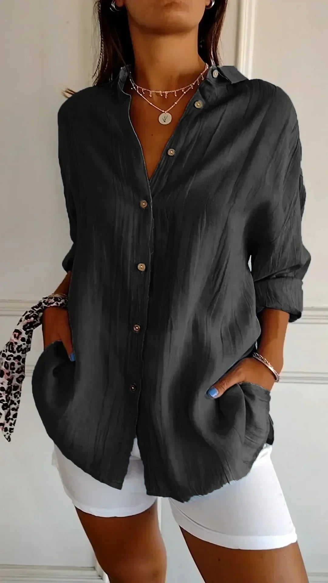 KAIA - Elegante Bluse aus hochwertiger Baumwolle