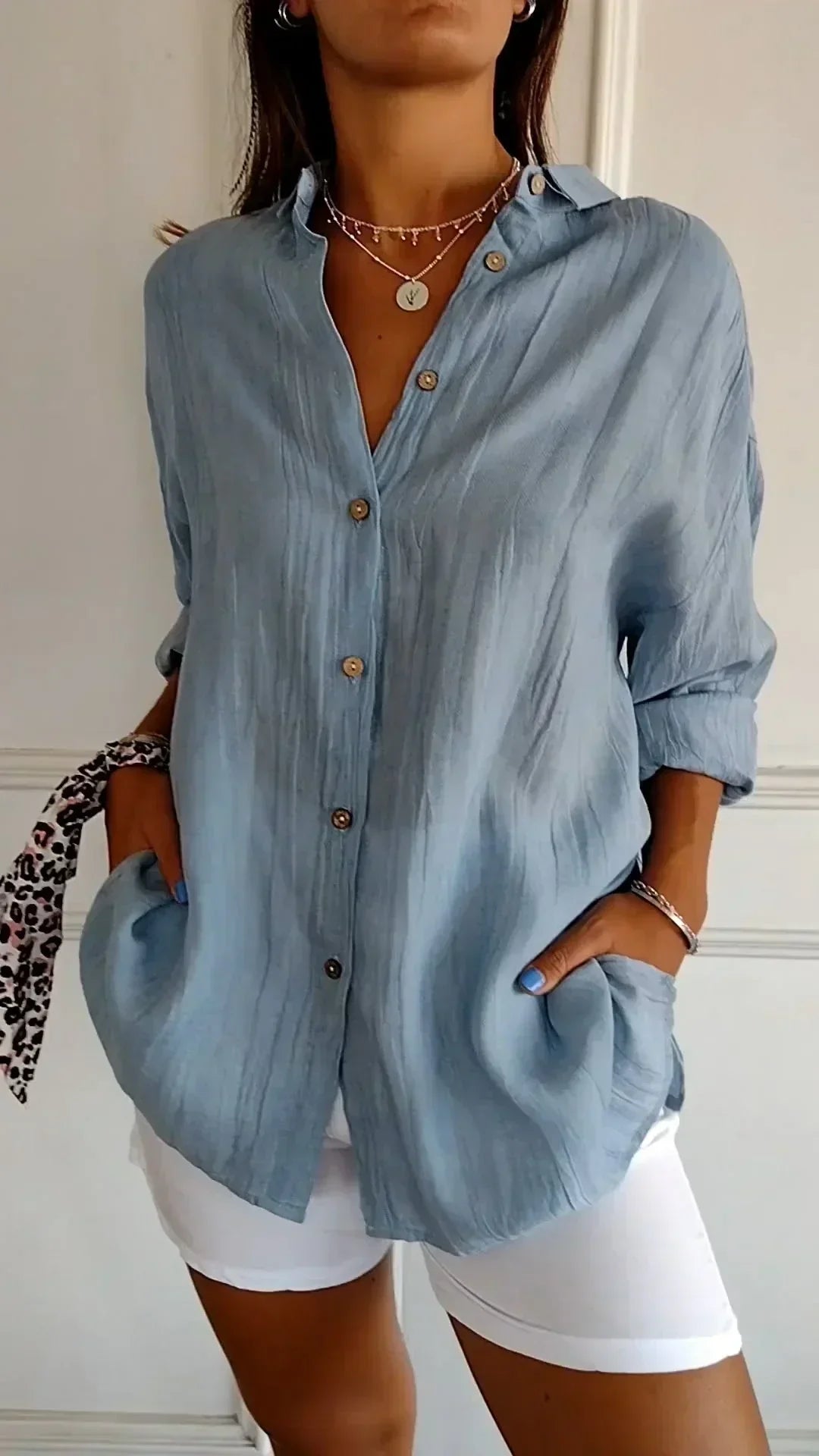 KAIA - Elegante Bluse aus hochwertiger Baumwolle