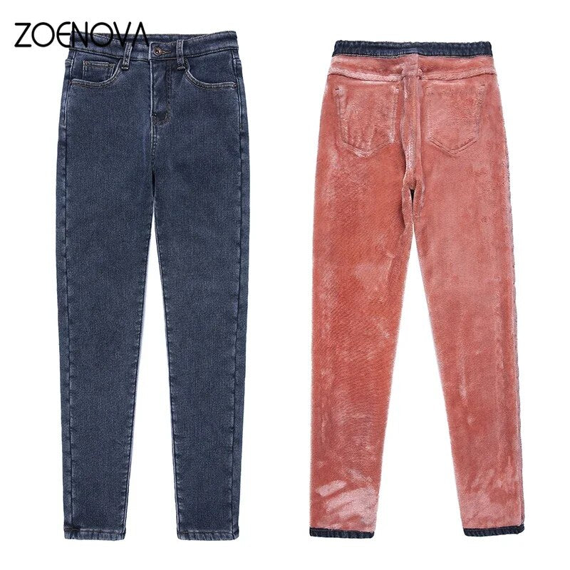 Karlijn elegante Winterjeans für Damen für einen warmen und trendigen Look
