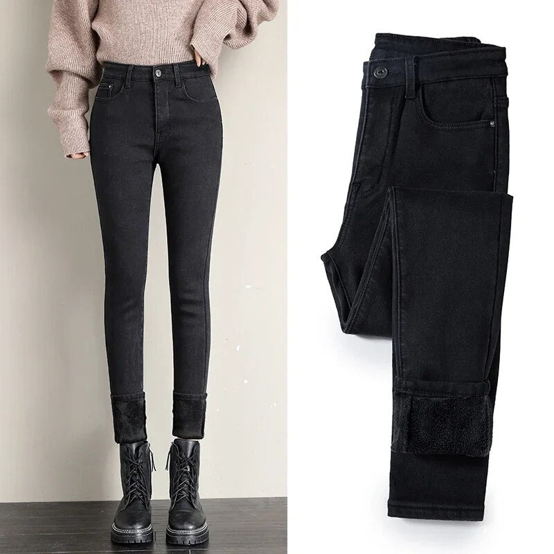 Karlijn elegante Winterjeans für Damen für einen warmen und trendigen Look