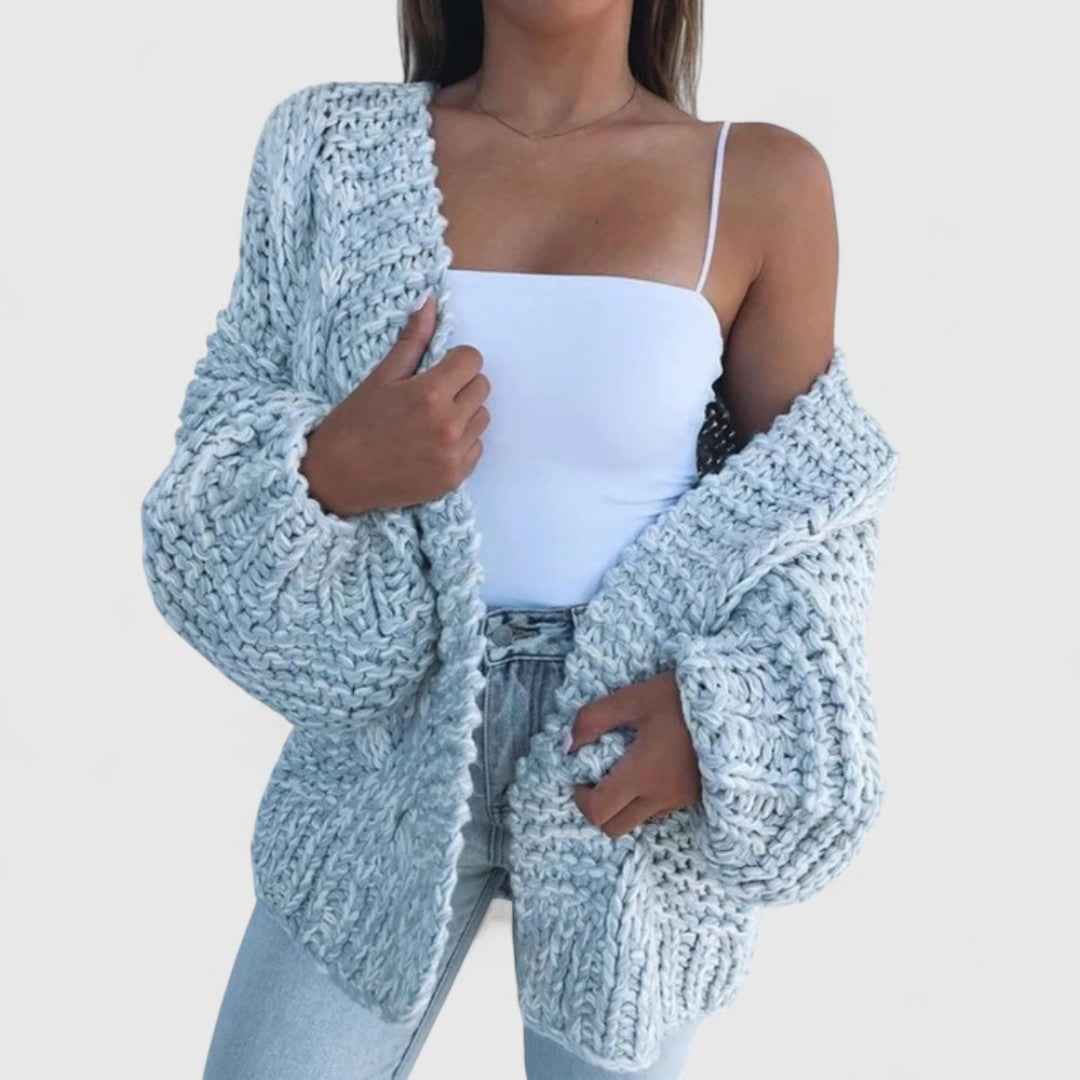 Kira - Oversized Grobstrick Bequemer Cardigan