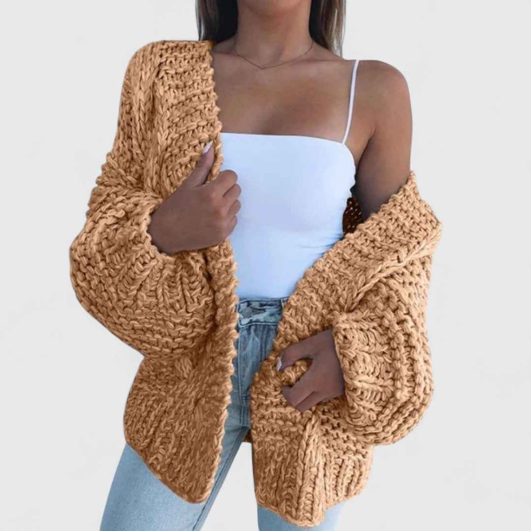Kira - Oversized Grobstrick Bequemer Cardigan