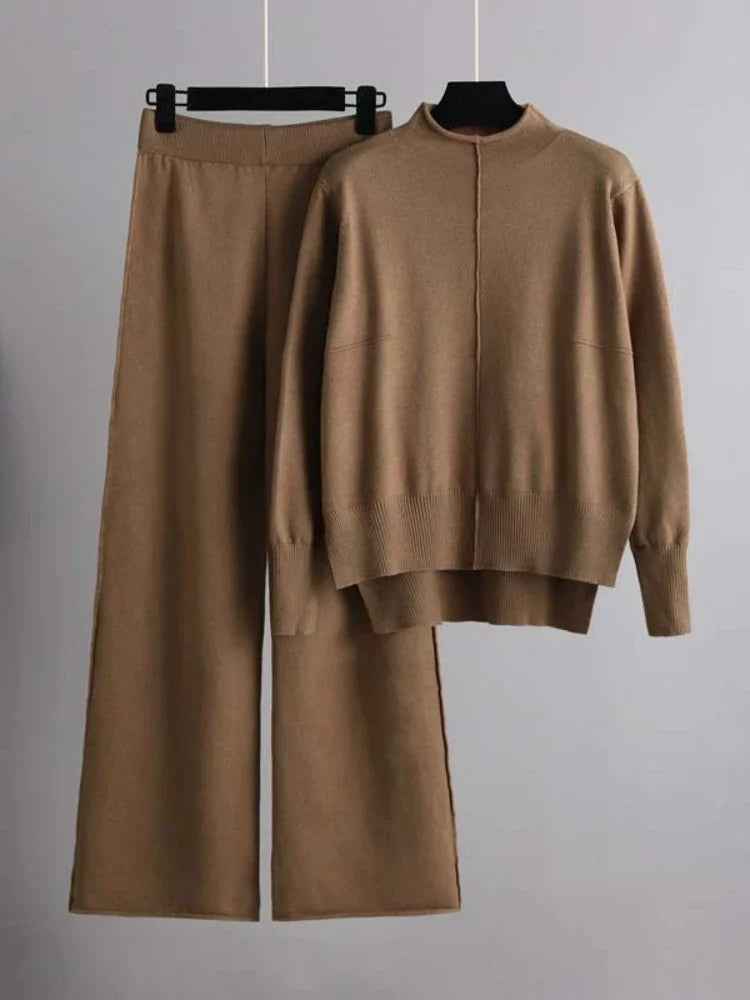 Roma™ - Wärmender gestrickter Pullover undOversized-Hosen Set für totalen Komfort