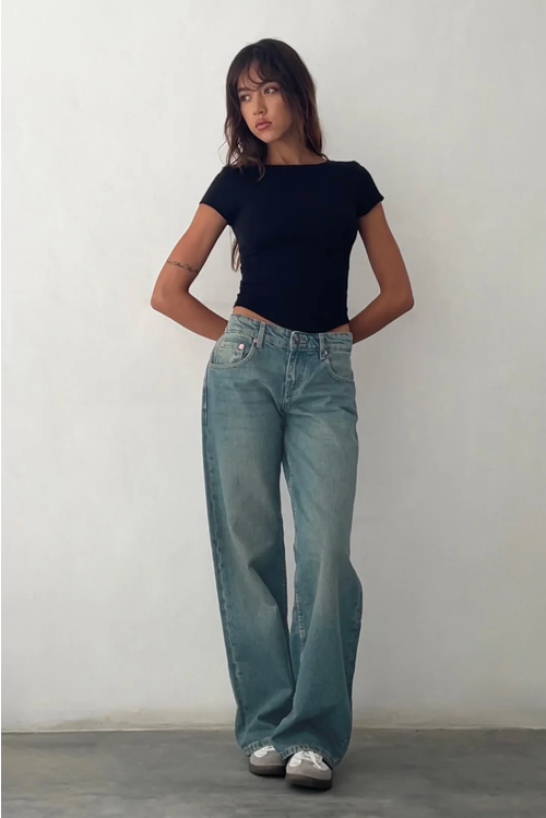 Lara | Modische und bequeme Stretch-Denim-Jeans mit tief sitzendem Schnitt