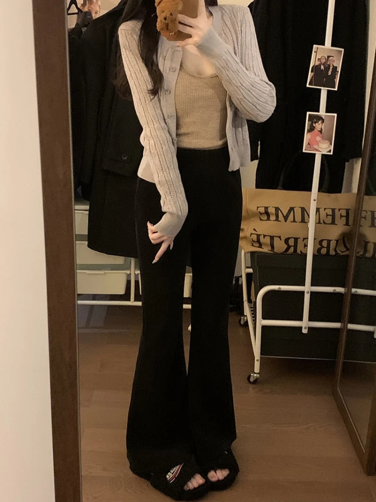 Robuste Vintage Cordhose mit Schlag für einen zeitlosen Look