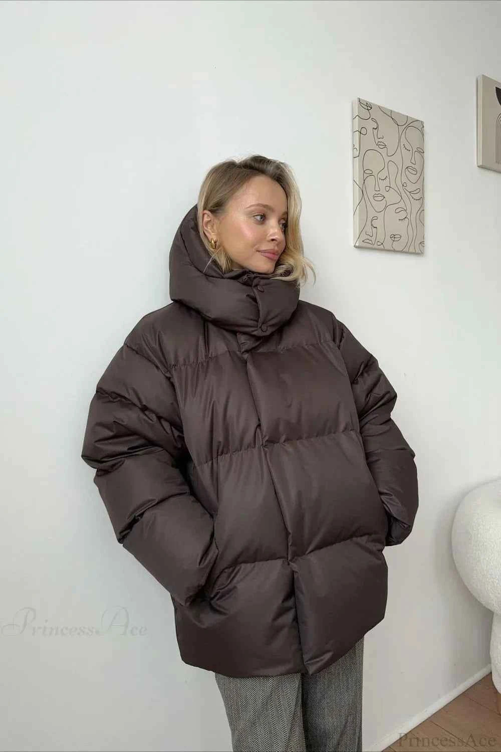 Wendbarer Baumwoll-Hoodie mit lockerer Passform und minimalistischem Design