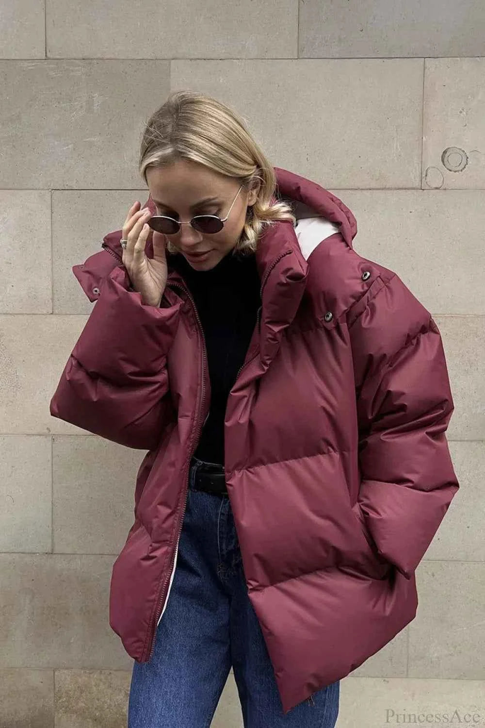 Wendbarer Baumwoll-Hoodie mit lockerer Passform und minimalistischem Design