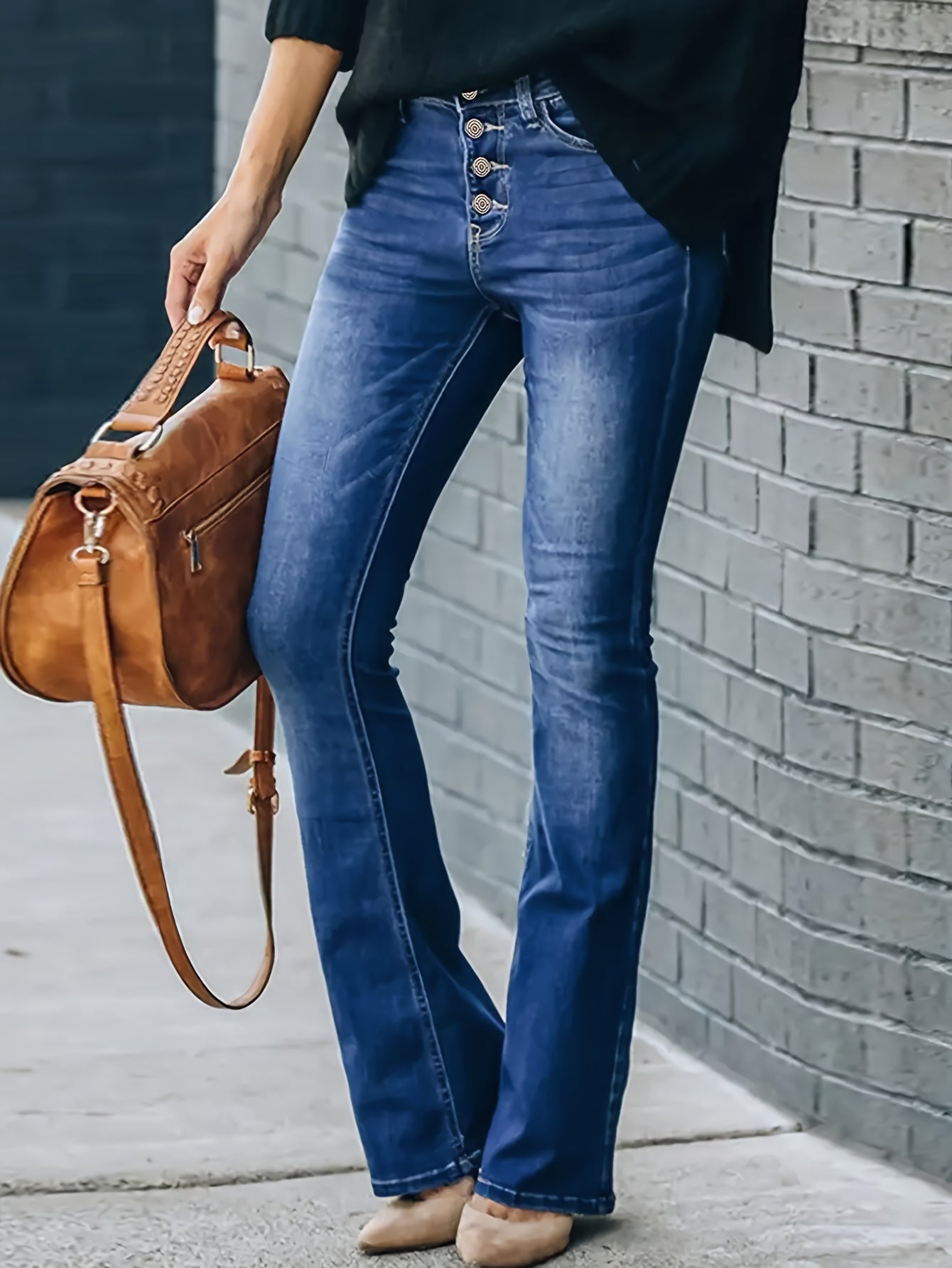 Lotte | Stilvolle High-Waisted Baumwollmix-Jeans mit Bequemer Relaxed Fit
