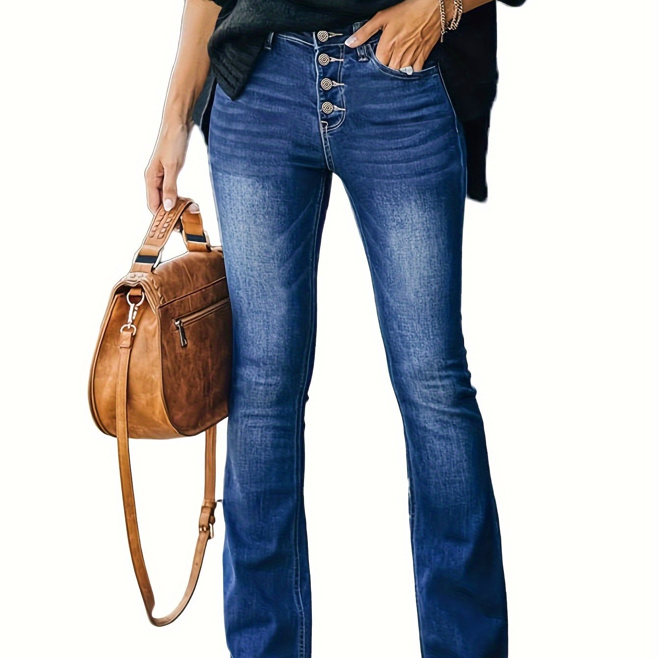 Lotte | Stilvolle High-Waisted Baumwollmix-Jeans mit Bequemer Relaxed Fit