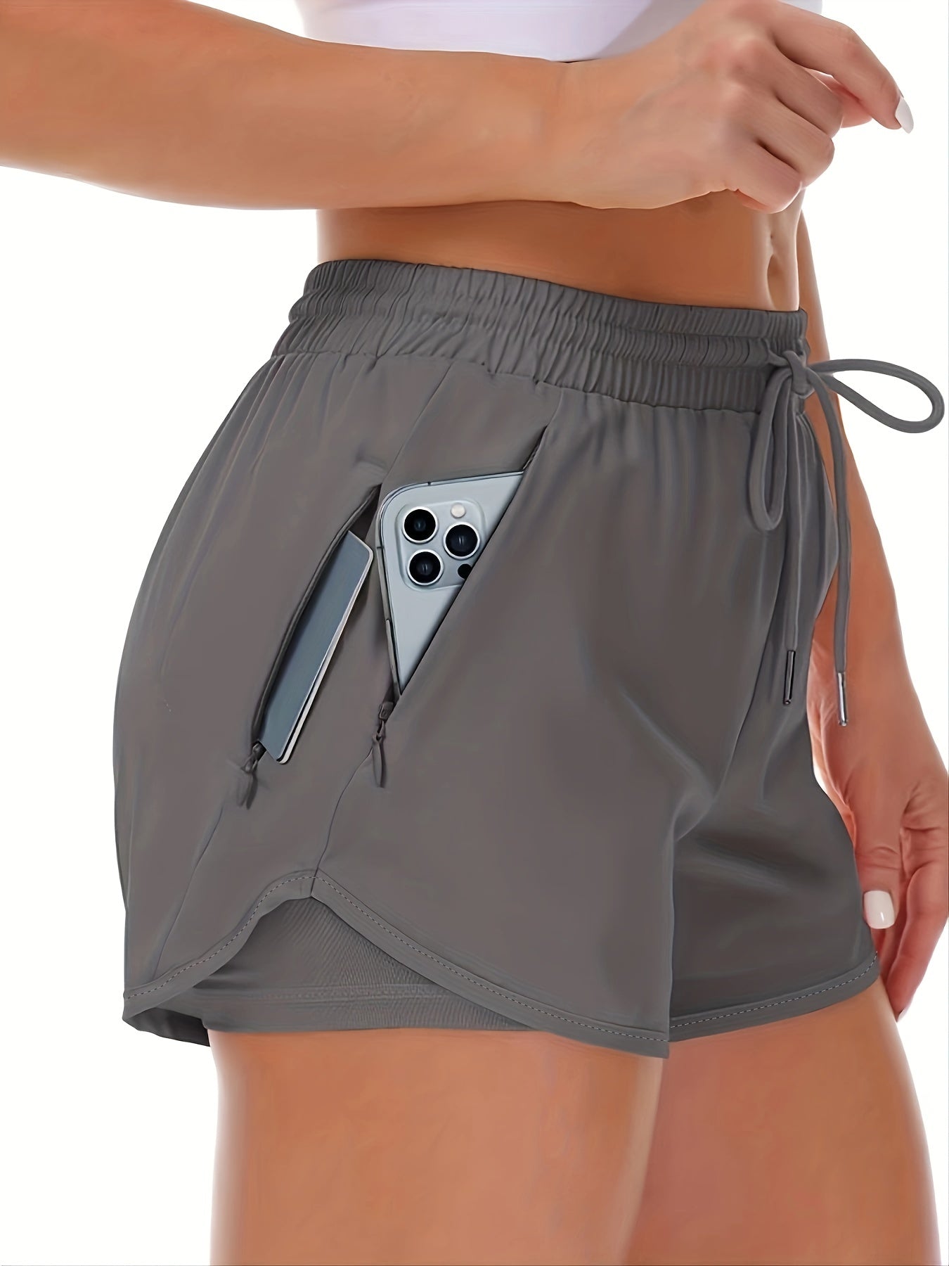 Lotte | Bequemer sportlicher 2-in-1 Damen-Short mit praktischen Taschen