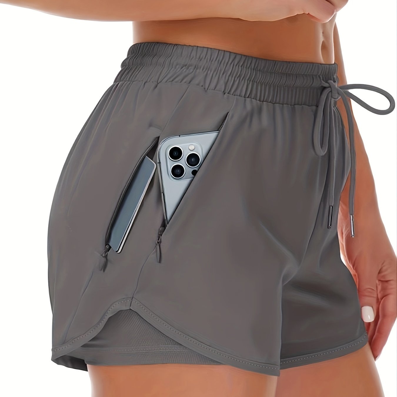 Lotte | Bequemer sportlicher 2-in-1 Damen-Short mit praktischen Taschen