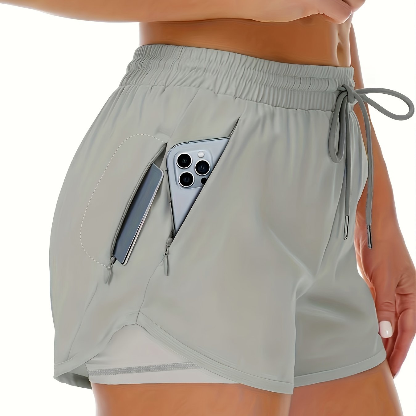 Lotte | Bequemer sportlicher 2-in-1 Damen-Short mit praktischen Taschen