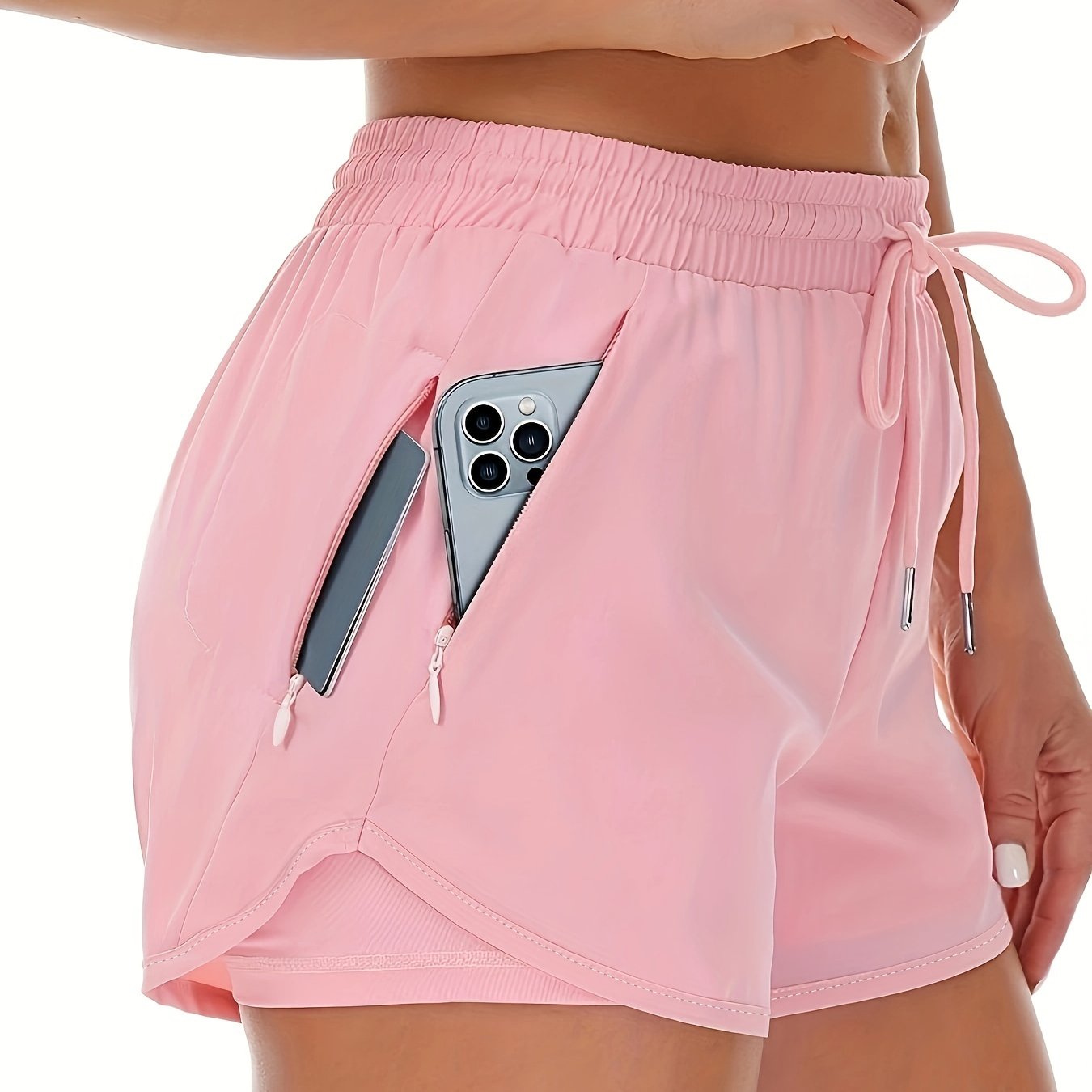 Lotte | Bequemer sportlicher 2-in-1 Damen-Short mit praktischen Taschen