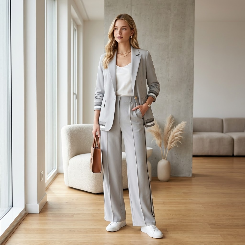 Ensemble lounge confortable en deux pièces pour un style quotidien