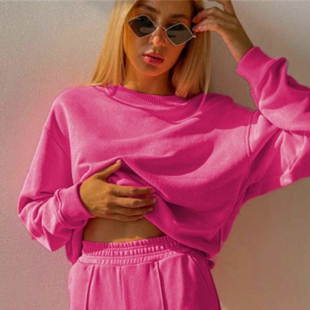 Lulu Luxe 2-tlg. Jogging-Set für Damen – Komfort und Stil in einem Set
