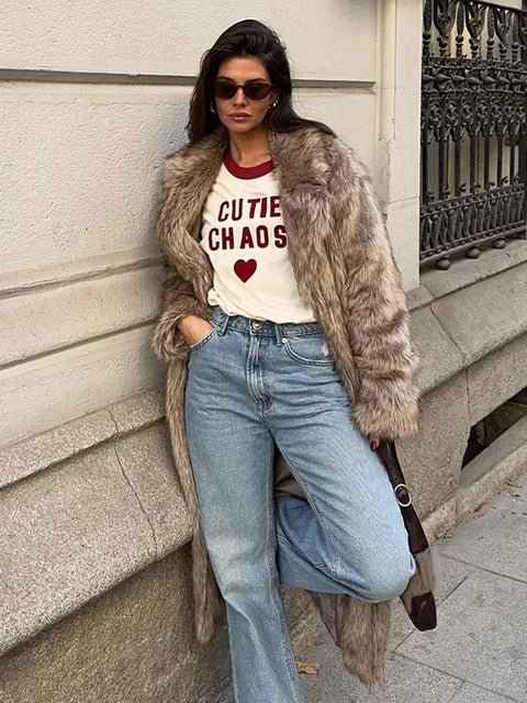 Regina Damen Winter gefütterter Trenchcoat