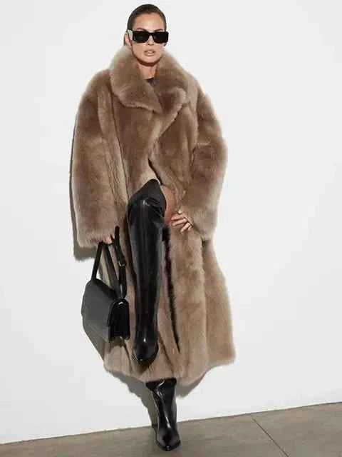 Regina Damen Winter gefütterter Trenchcoat