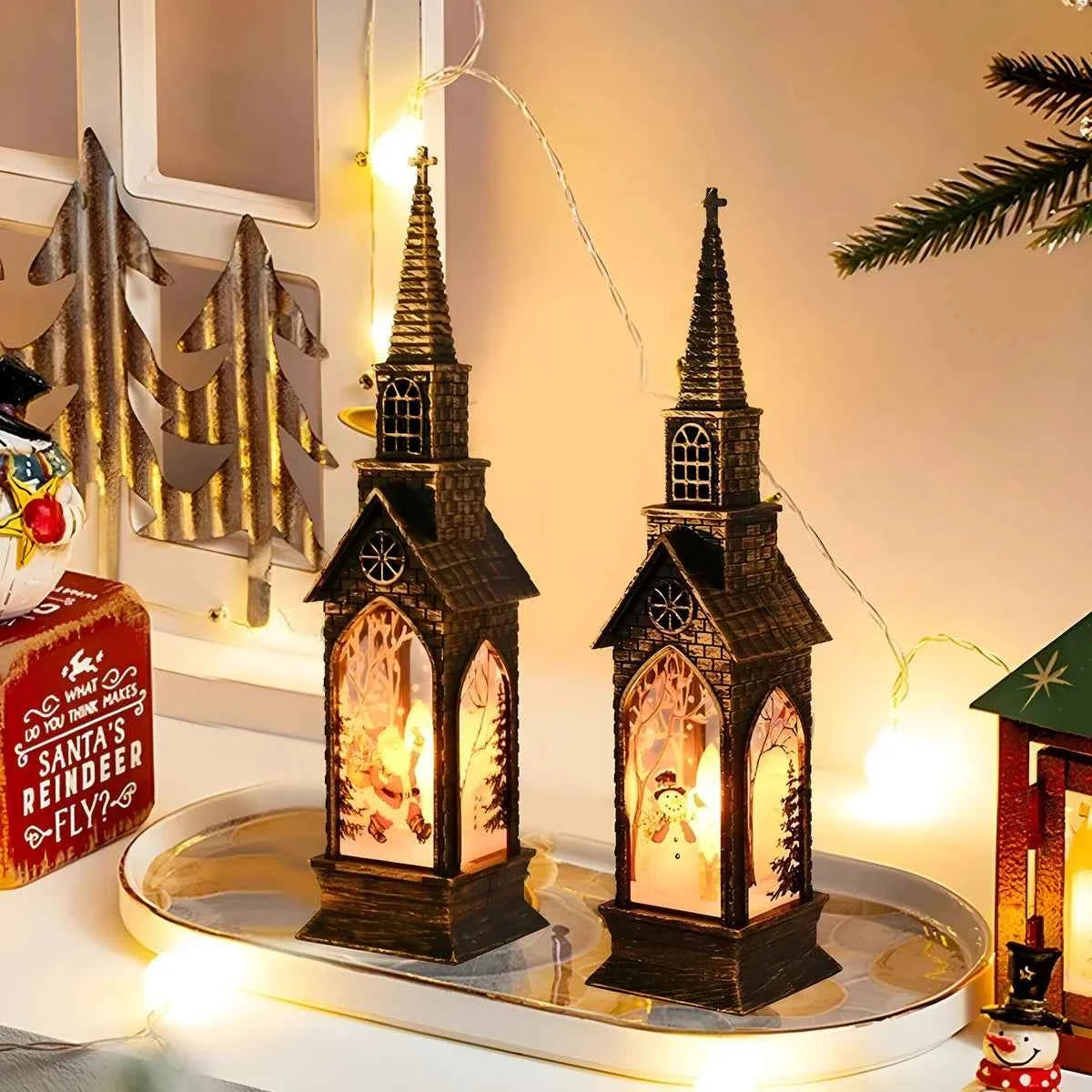 GlowJoy - Elegante moderne Weihnachtsdekoration mit LED-Lichtern für eine fantastische festliche Stimmung