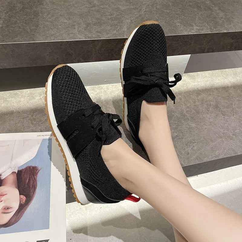 Vionne Strick-Slide-Sandalen – Atmungsaktives Mesh-Slip-On für alltäglichen Tragekomfort