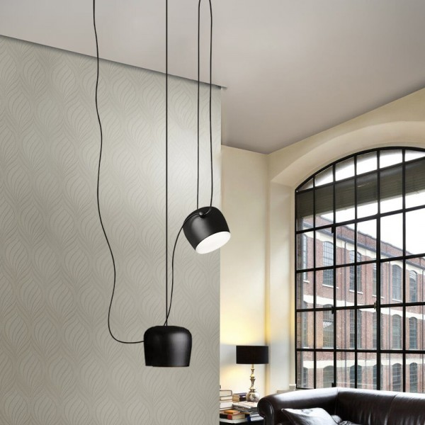 Hängende Deckenleuchte Modern Elegant | Schwarz-Weiß Design mit E27-Fassung, LED-kompatibel