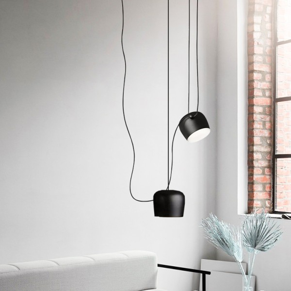 Hängende Deckenleuchte Modern Elegant | Schwarz-Weiß Design mit E27-Fassung, LED-kompatibel