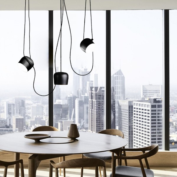 Hängende Deckenleuchte Modern Elegant | Schwarz-Weiß Design mit E27-Fassung, LED-kompatibel