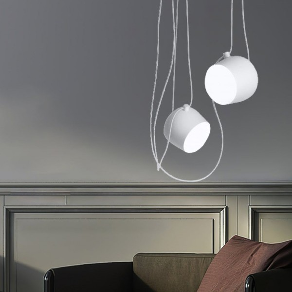 Hängende Deckenleuchte Modern Elegant | Schwarz-Weiß Design mit E27-Fassung, LED-kompatibel