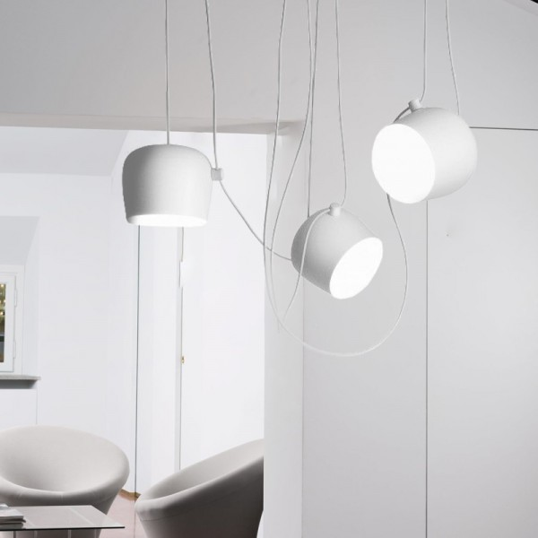 Hängende Deckenleuchte Modern Elegant | Schwarz-Weiß Design mit E27-Fassung, LED-kompatibel