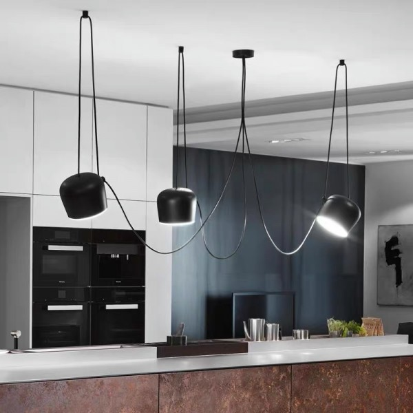 Hängende Deckenleuchte Modern Elegant | Schwarz-Weiß Design mit E27-Fassung, LED-kompatibel