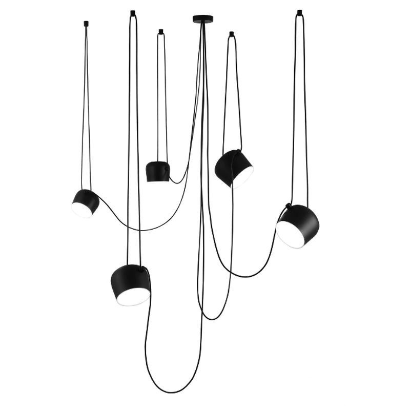 Hängende Deckenleuchte Modern Elegant | Schwarz-Weiß Design mit E27-Fassung, LED-kompatibel