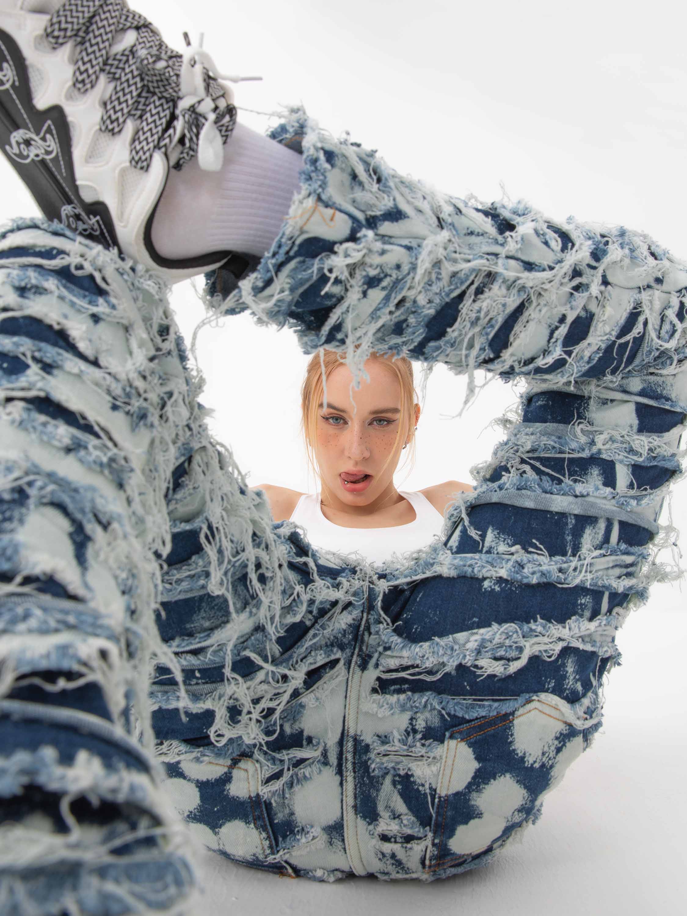 Maron | Klassische Alte Baumwolljeans für den trendigen High Street Look
