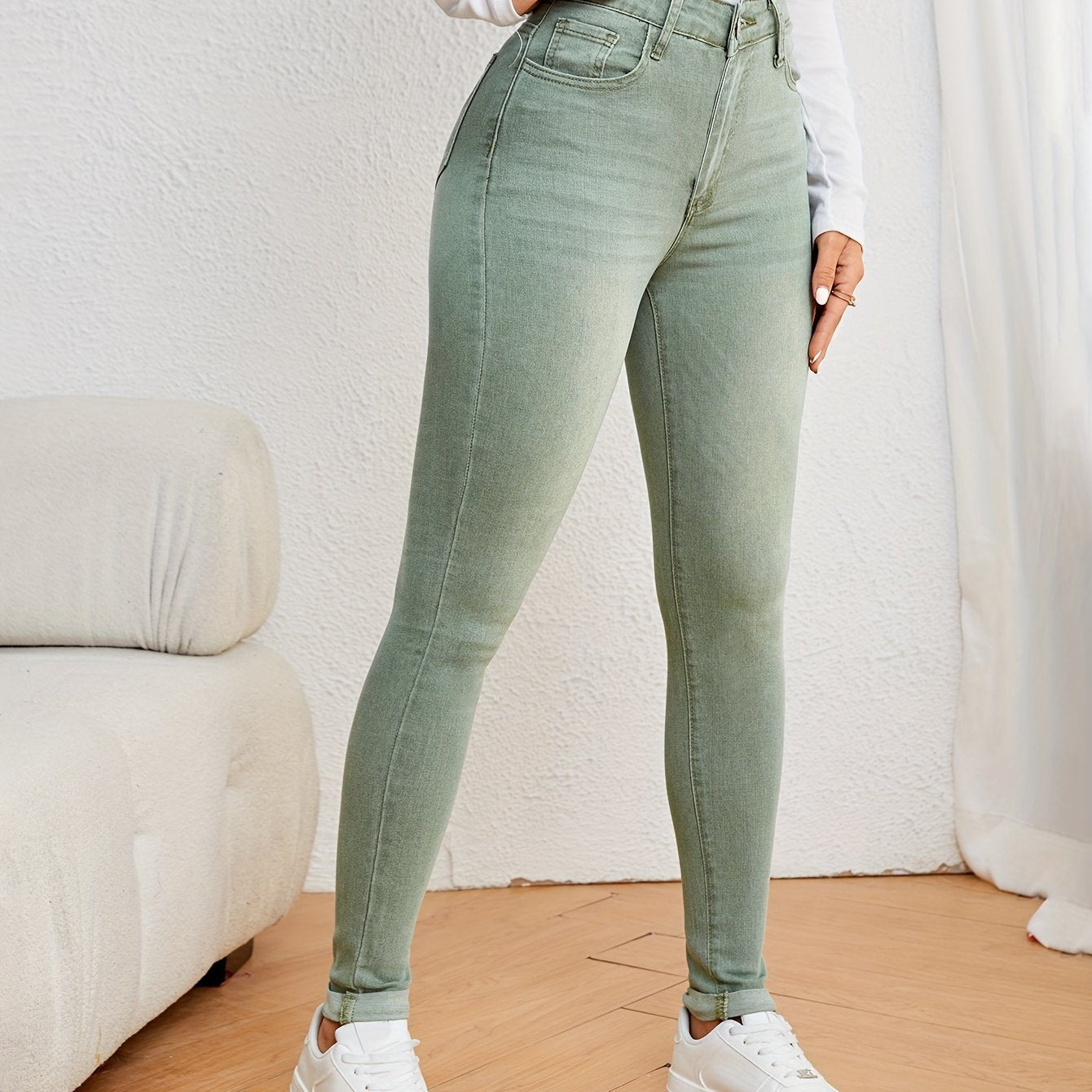 Mila | Elegante Damen-Slim-Fit-Jeans mit hohem Taillen für eine schmeichelhafte Silhouette