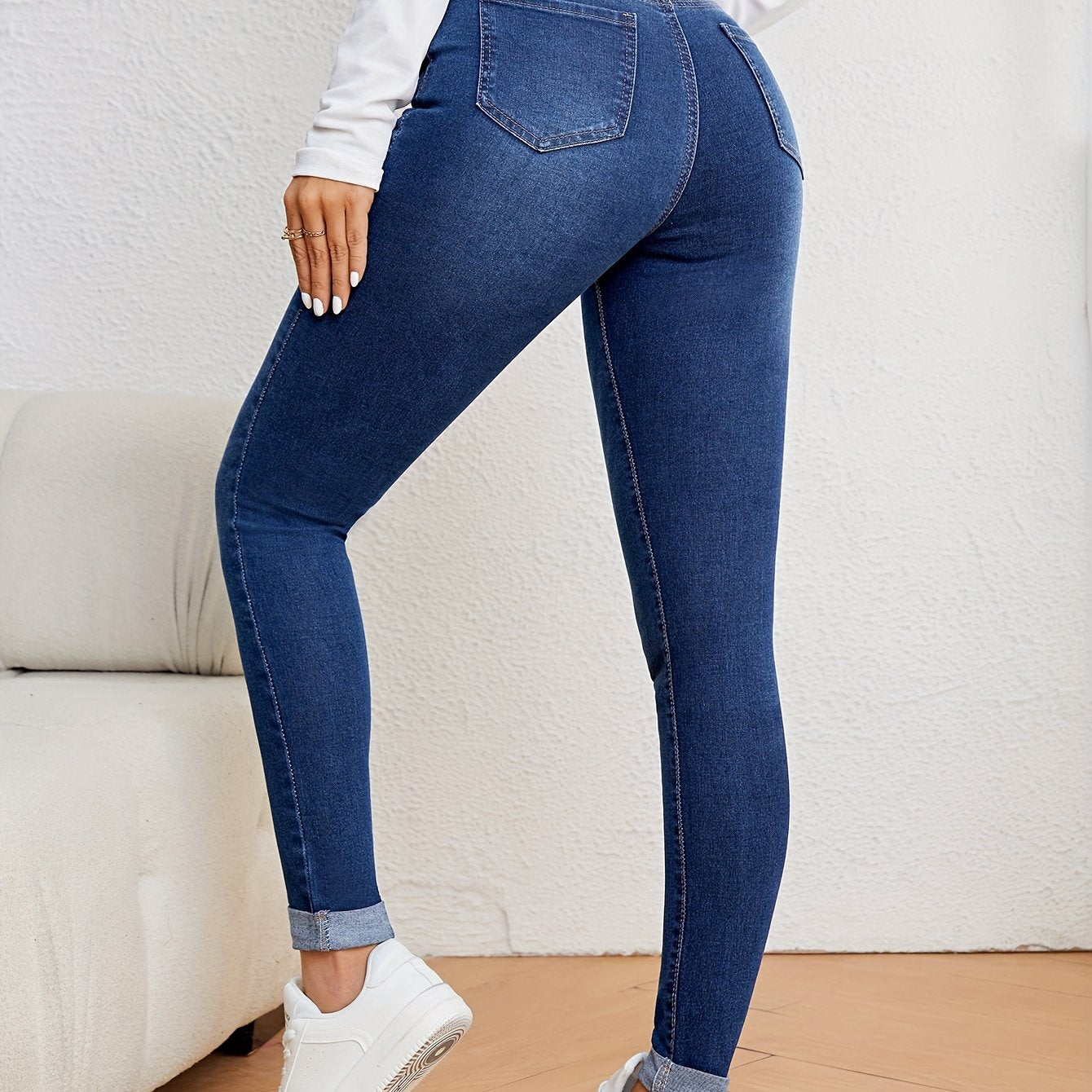 Mila | Elegante Damen-Slim-Fit-Jeans mit hohem Taillen für eine schmeichelhafte Silhouette