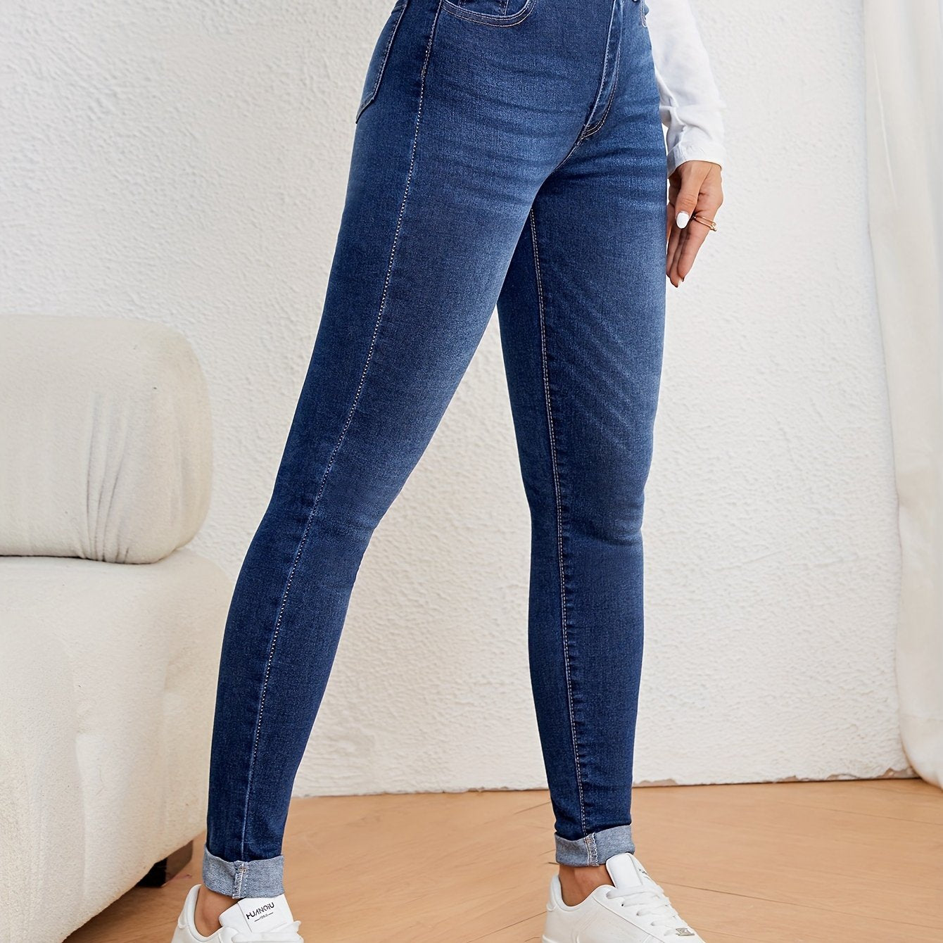 Mila | Elegante Damen-Slim-Fit-Jeans mit hohem Taillen für eine schmeichelhafte Silhouette