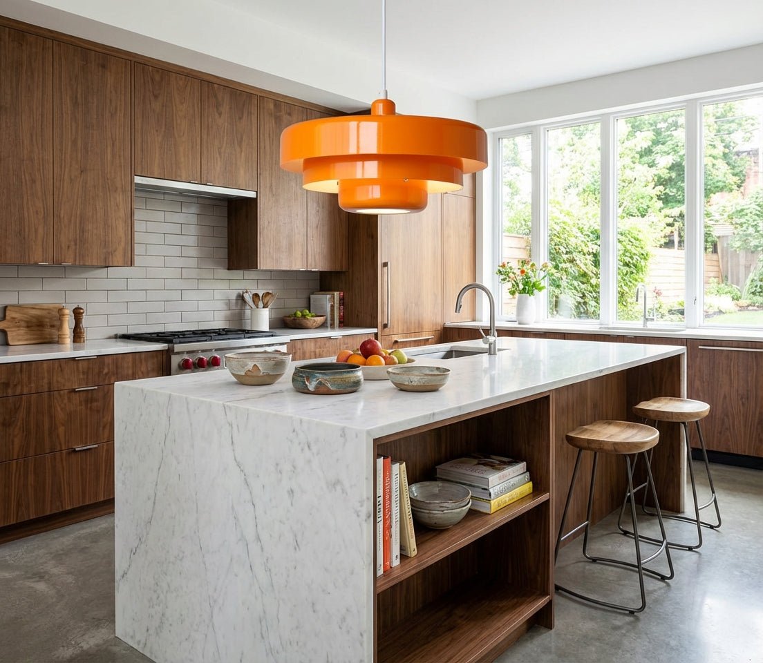 Moderne Architektonische Geschichtete Pendelleuchte Konzentrische Ringe