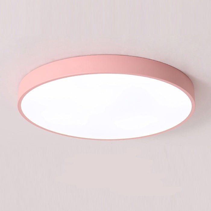 Moderne Runde LED Deckenleuchte Flache Scheibe
