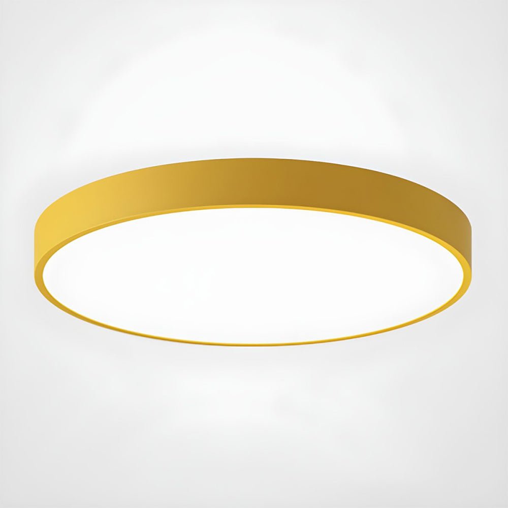 Moderne Runde LED Deckenleuchte Flache Scheibe