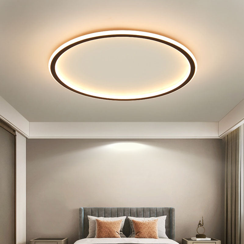 Deckenleuchte, Rund, Skandinavische LED, Dimmbar, Aluminium