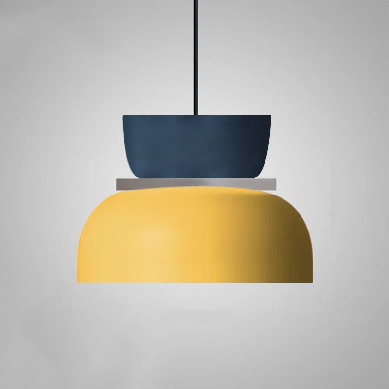 Nordische Metall LED Pendelleuchte Macaron Etagenschirm