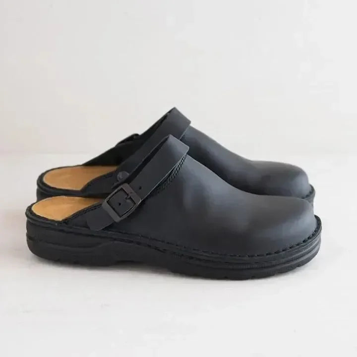 Men's Orthopedic Leather Slippers